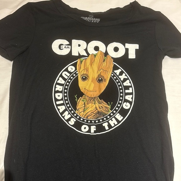 Black Groot Graphic T-Shirt - Picture 1 of 1